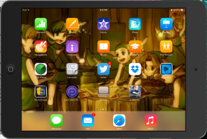 The iPad Mini's screen in real-time
