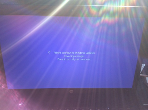 The latest Windows nightmare: the dreaded "update failure" reversion loop.